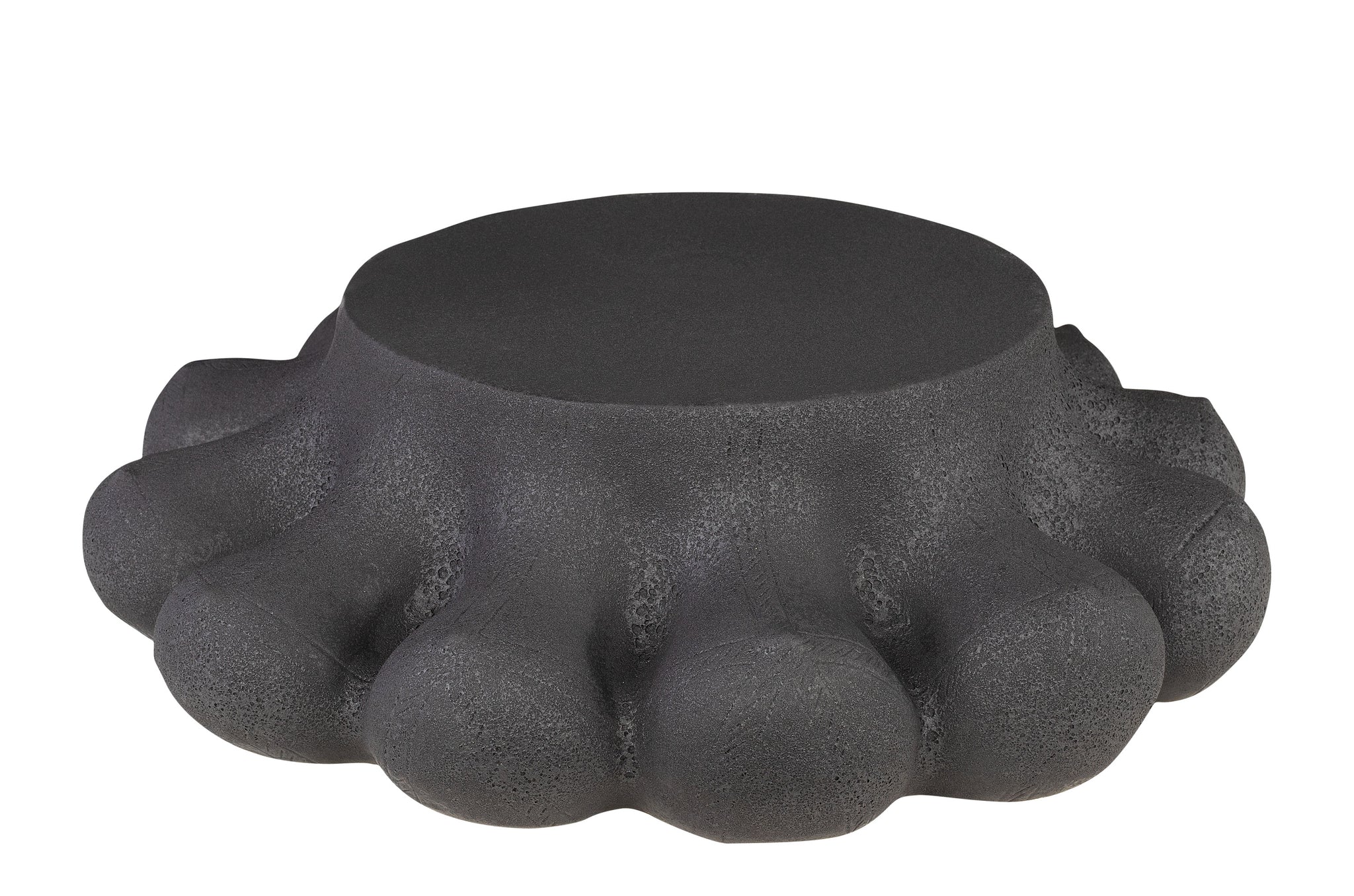 Decoratieve Baganda vaas van aardewerk met textuurdetails en organische vorm.