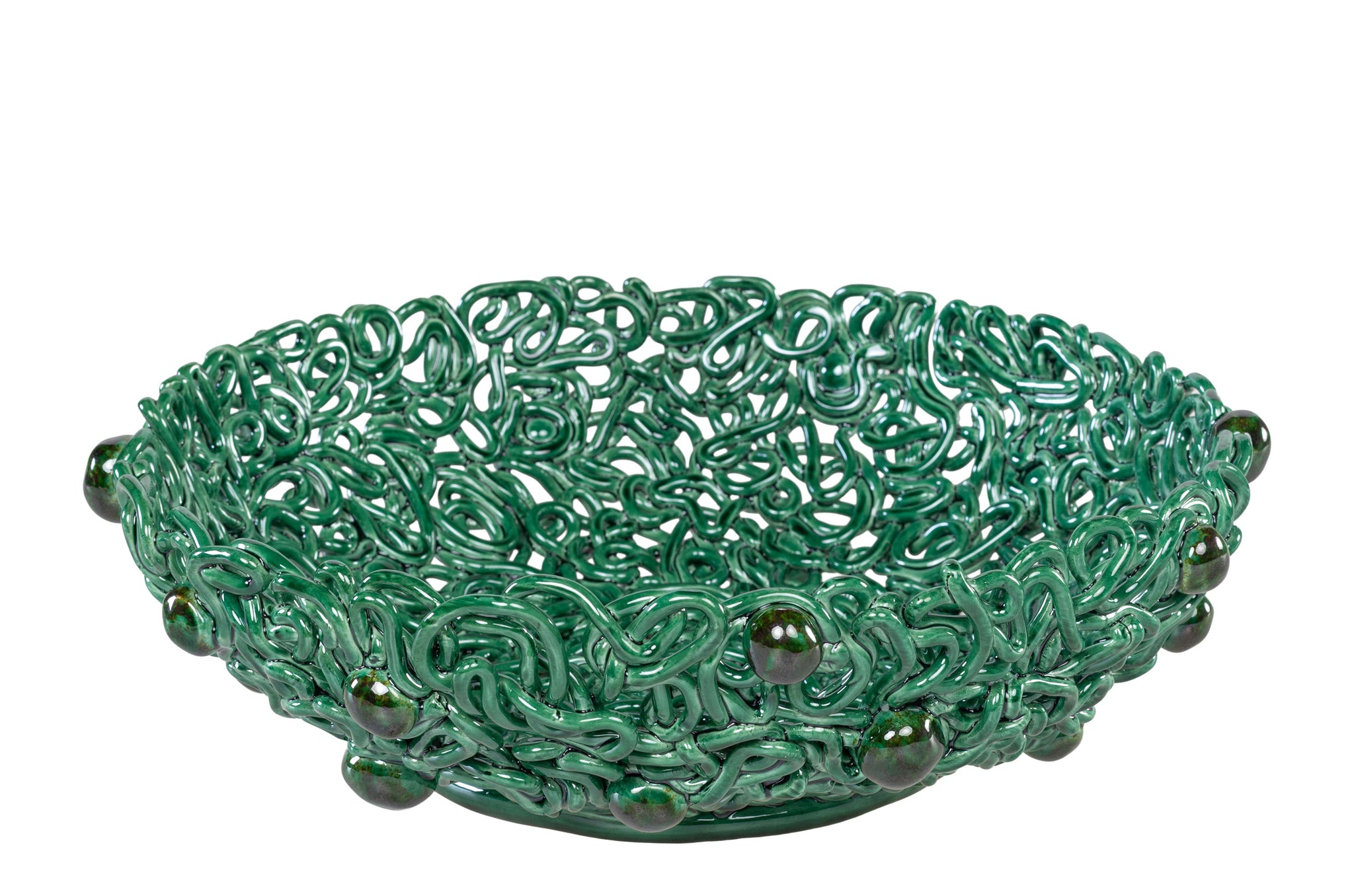 Keramieken Schaal Caruma van Studio Caruma met organische lijnen en glanzende details.