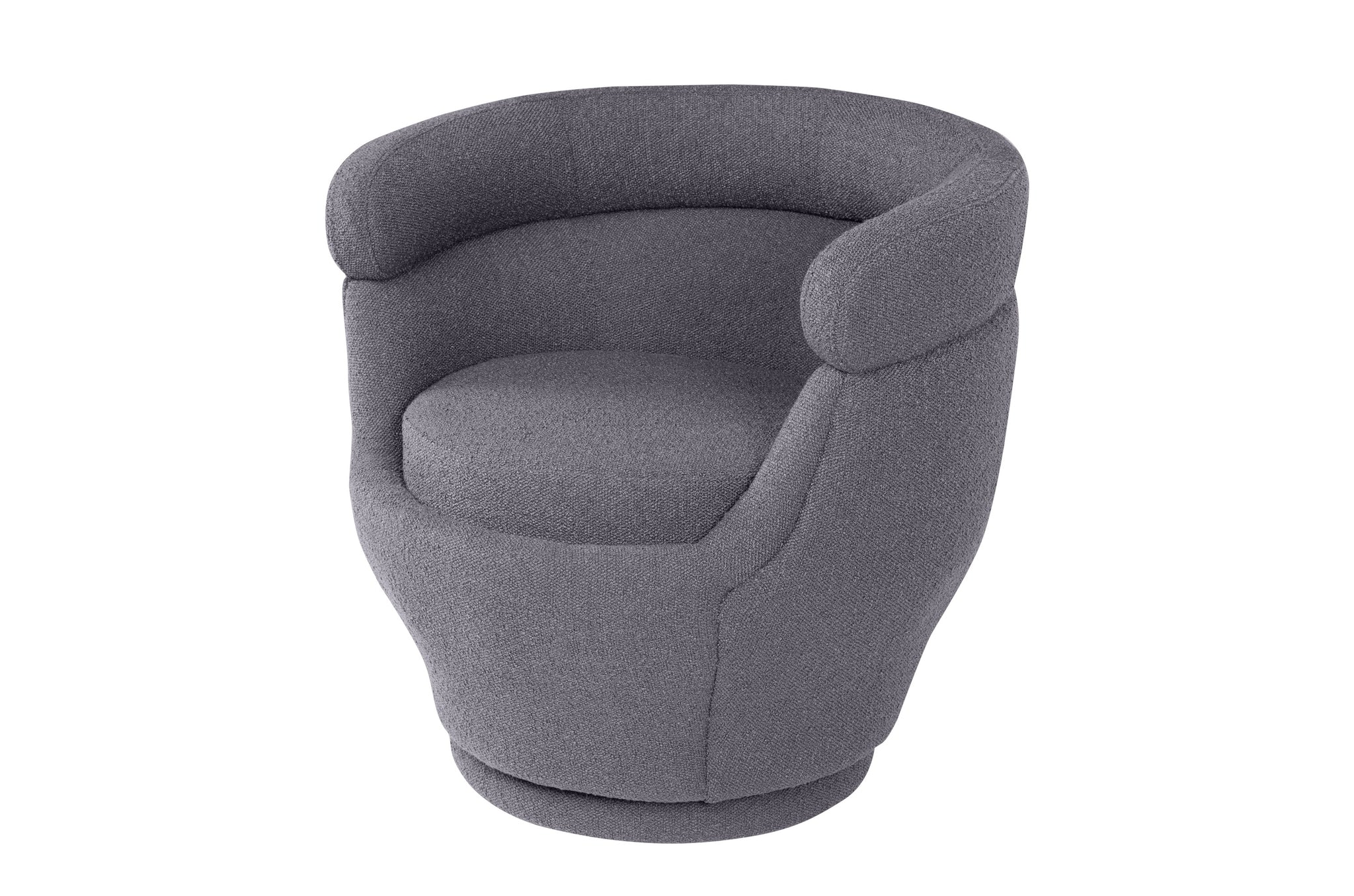 Moderne draaifauteuil Blakes in diepe grijstint Odense Ink