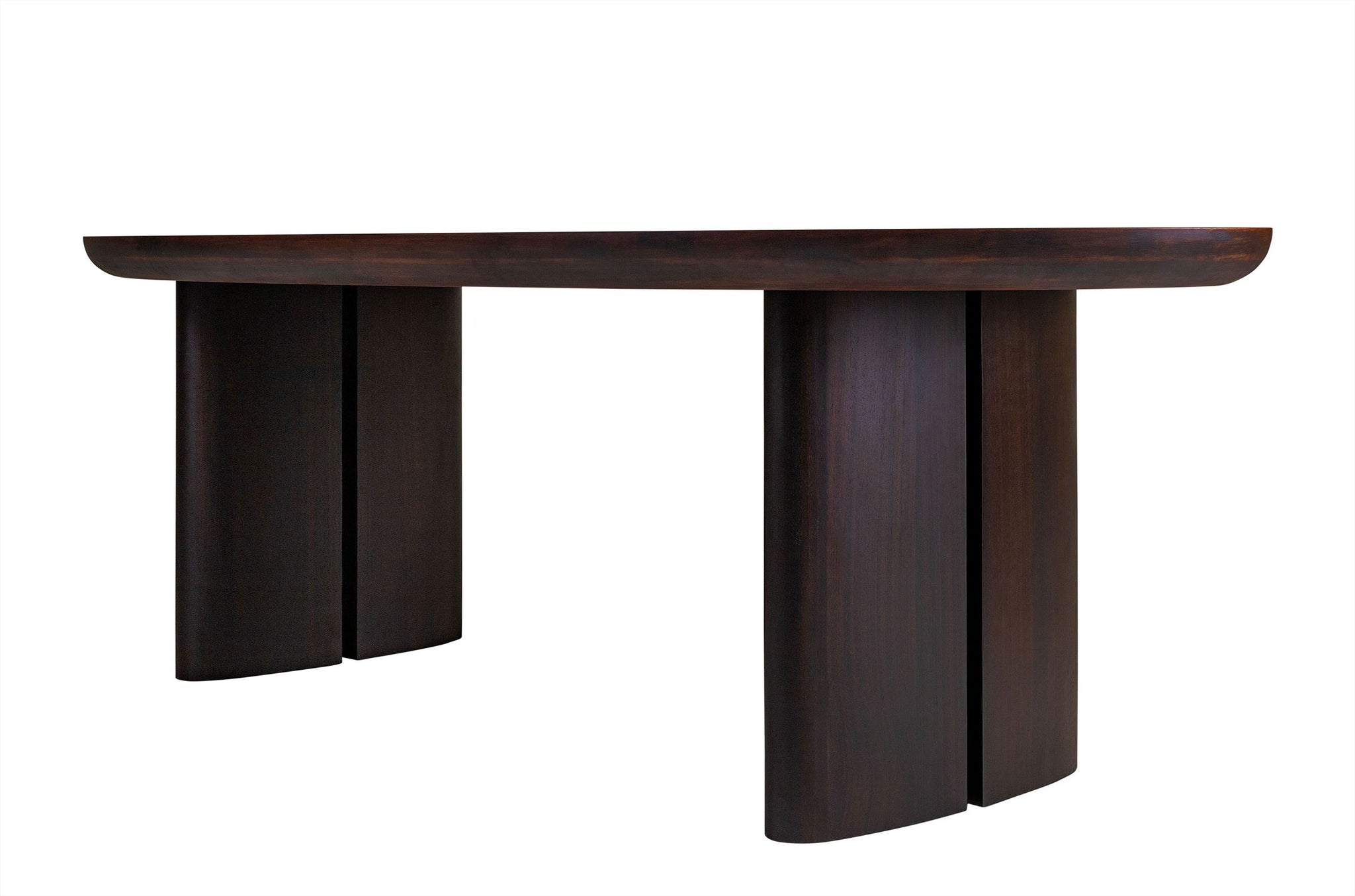 Detail van eettafel Durban met natuurlijke nerfstructuur