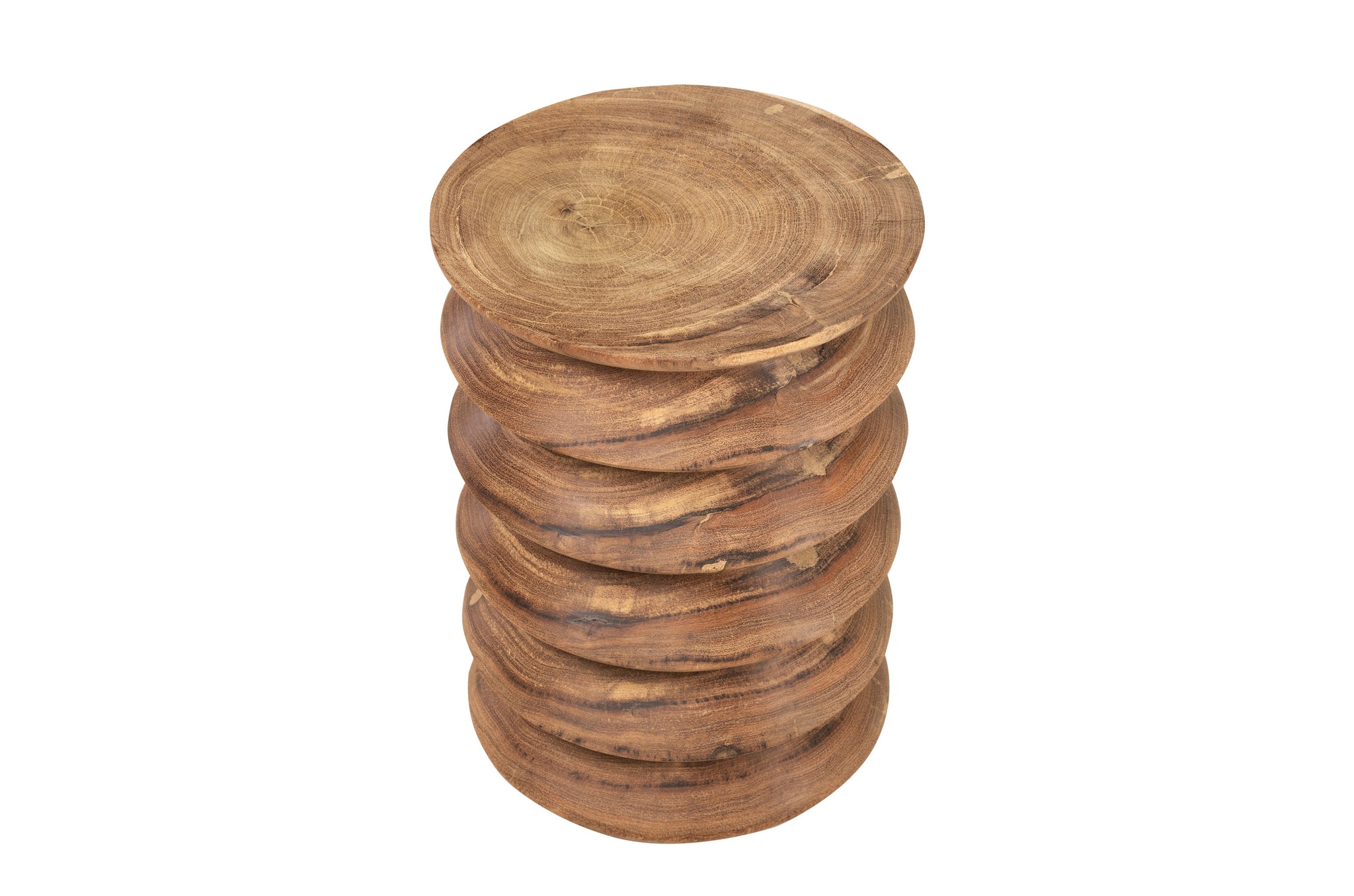 Houten Bando tafel/kruk – organisch design van massief dimb-hout