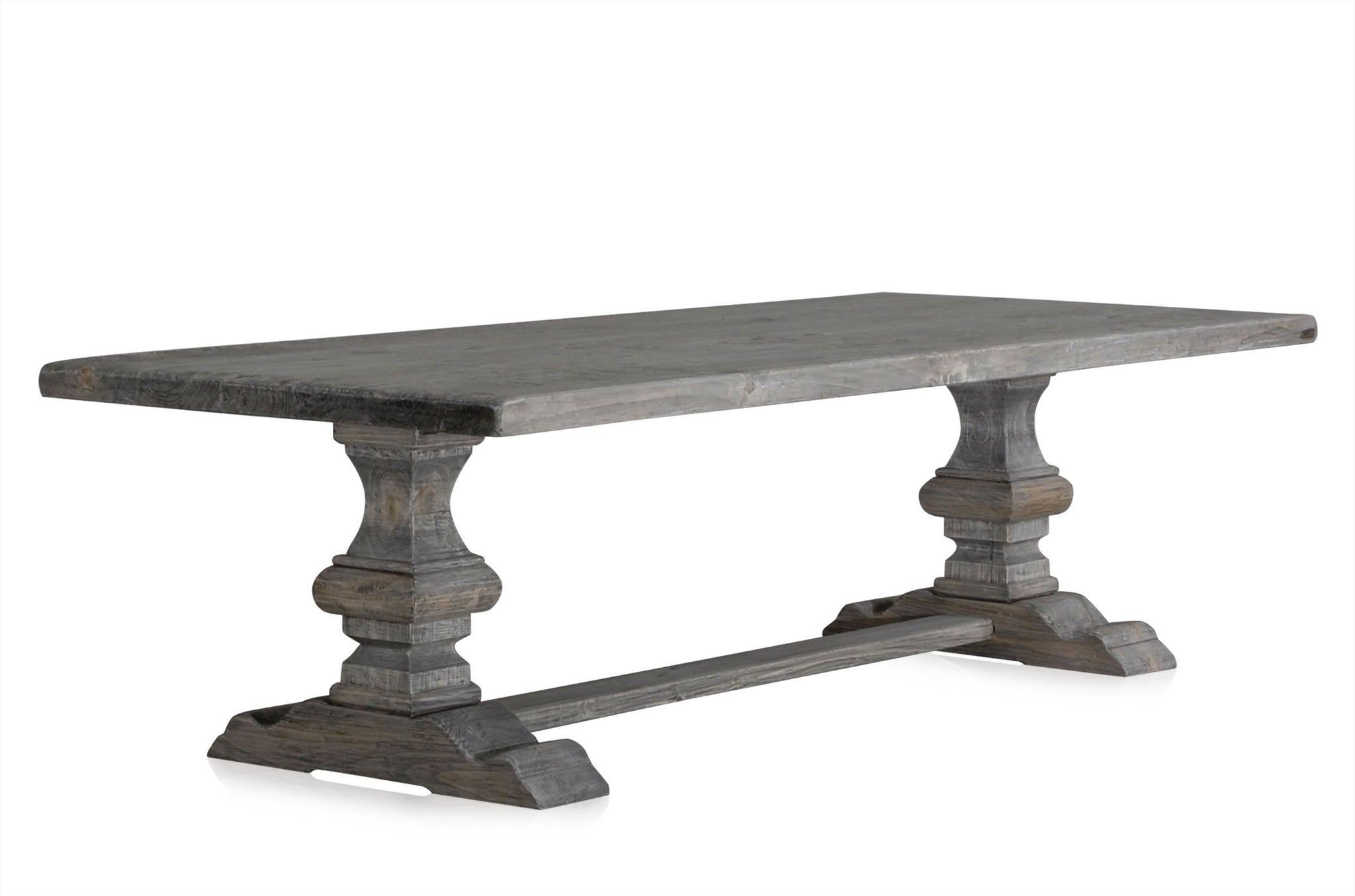 Eettafel in Franse kloosterstijl van massief gerecycled hout