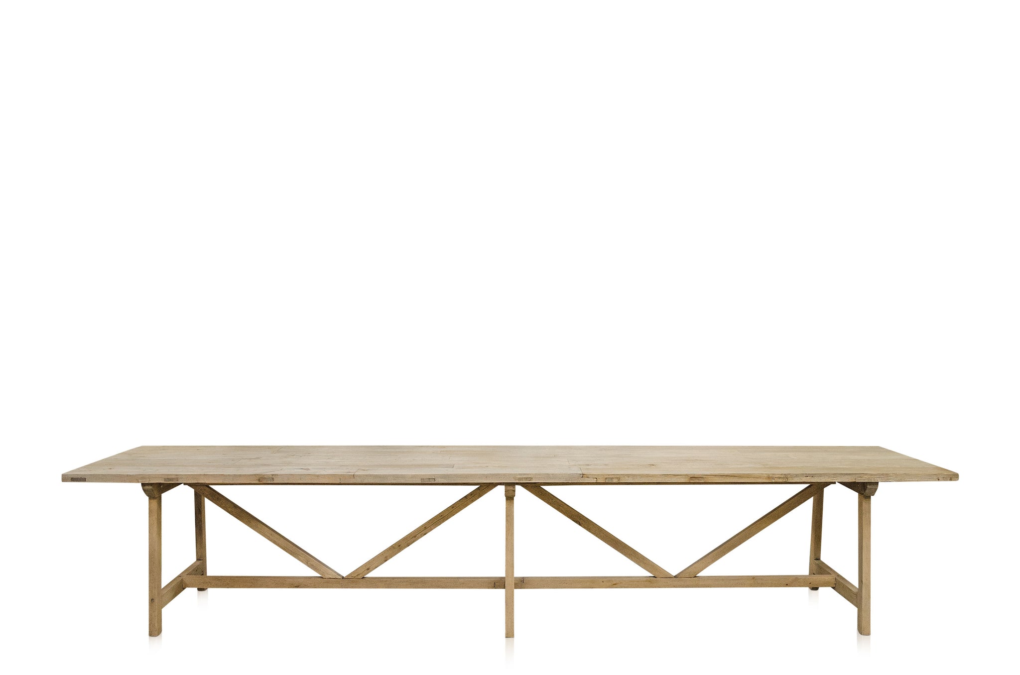 Eettafel Mine van Versmissen in massief gerecycled hout, 400 cm lang