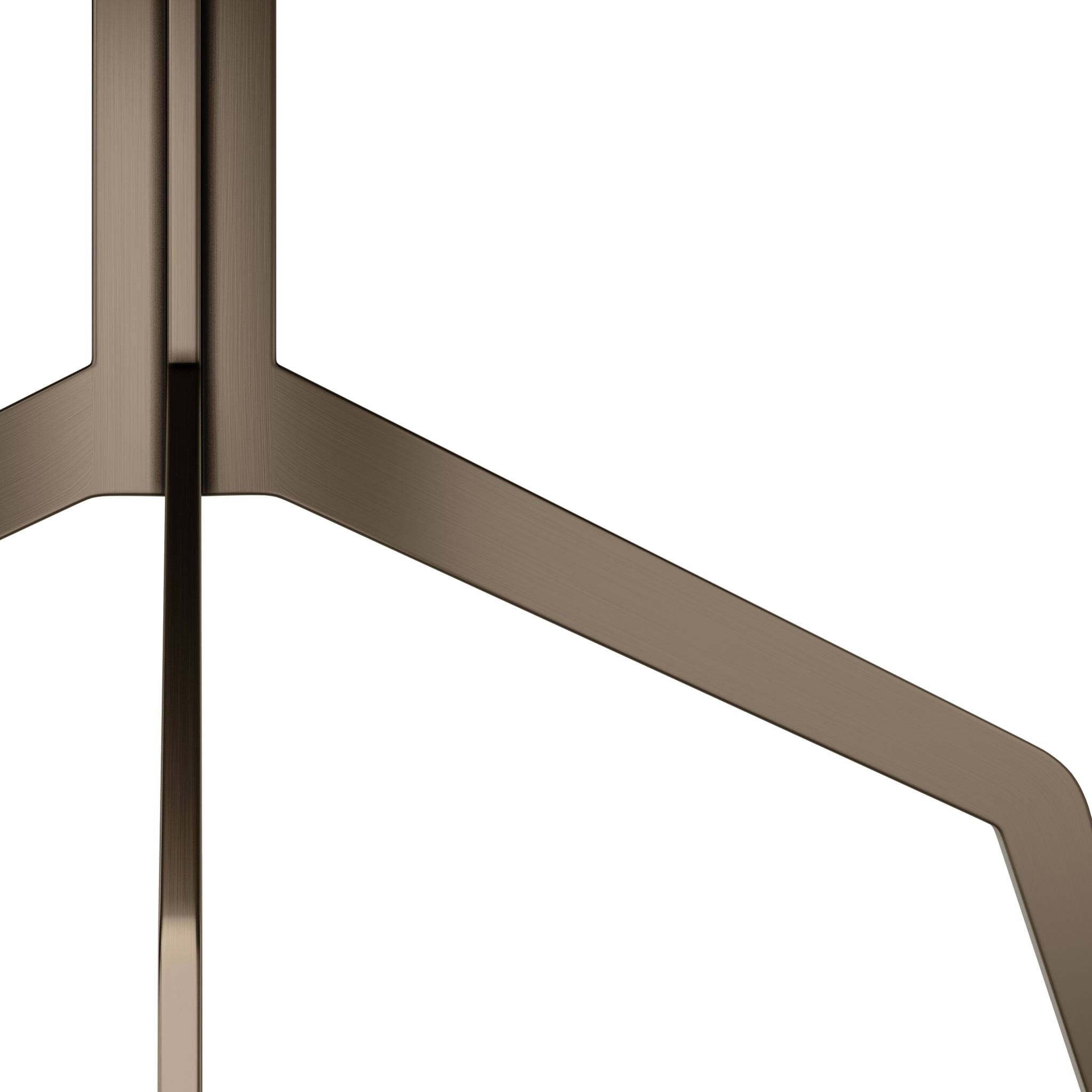 Design salontafel van travertijn in grijstinten met natuurlijke aders.