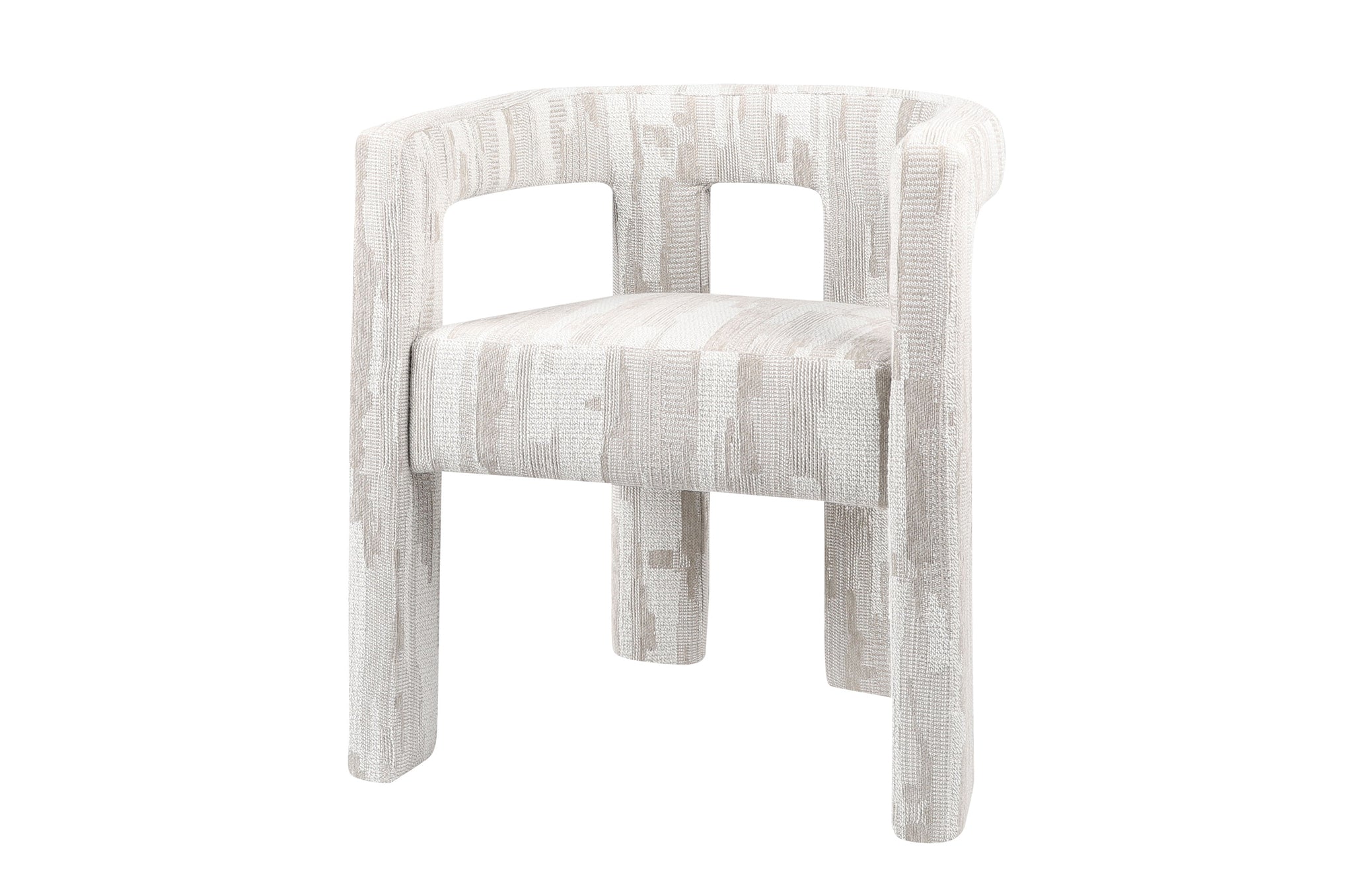 Madison stoel Scape Sand – sculpturale eetkamerstoel in beige en taupe tinten