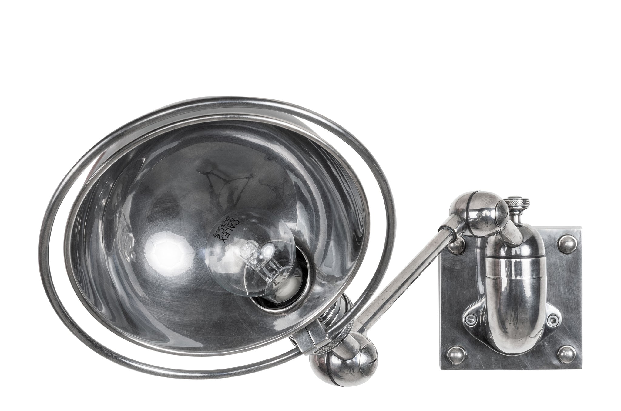 Wandlamp Melbourne in messing met antique silver afwerking