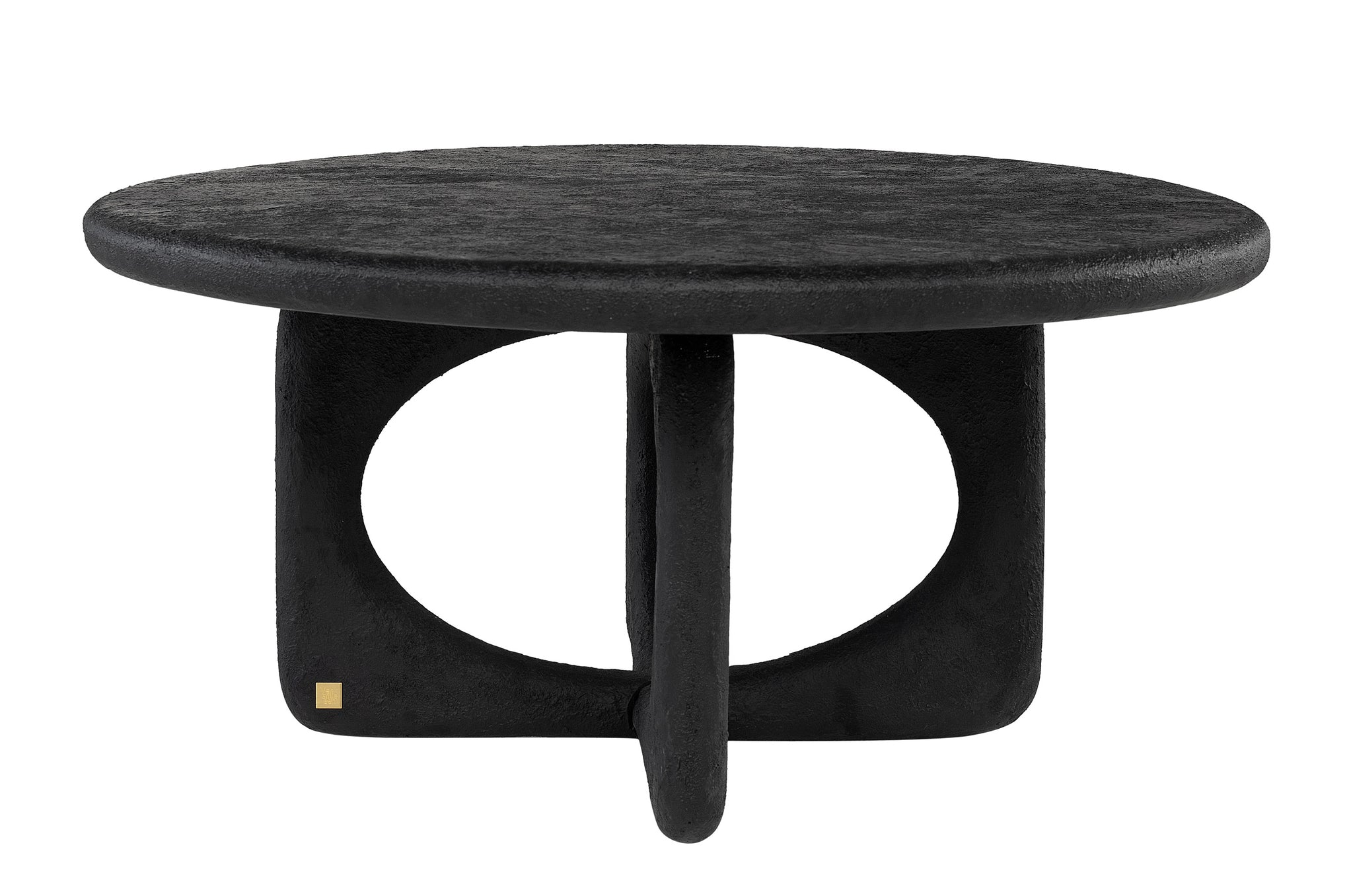 Ronde off-black design salontafel van GRP