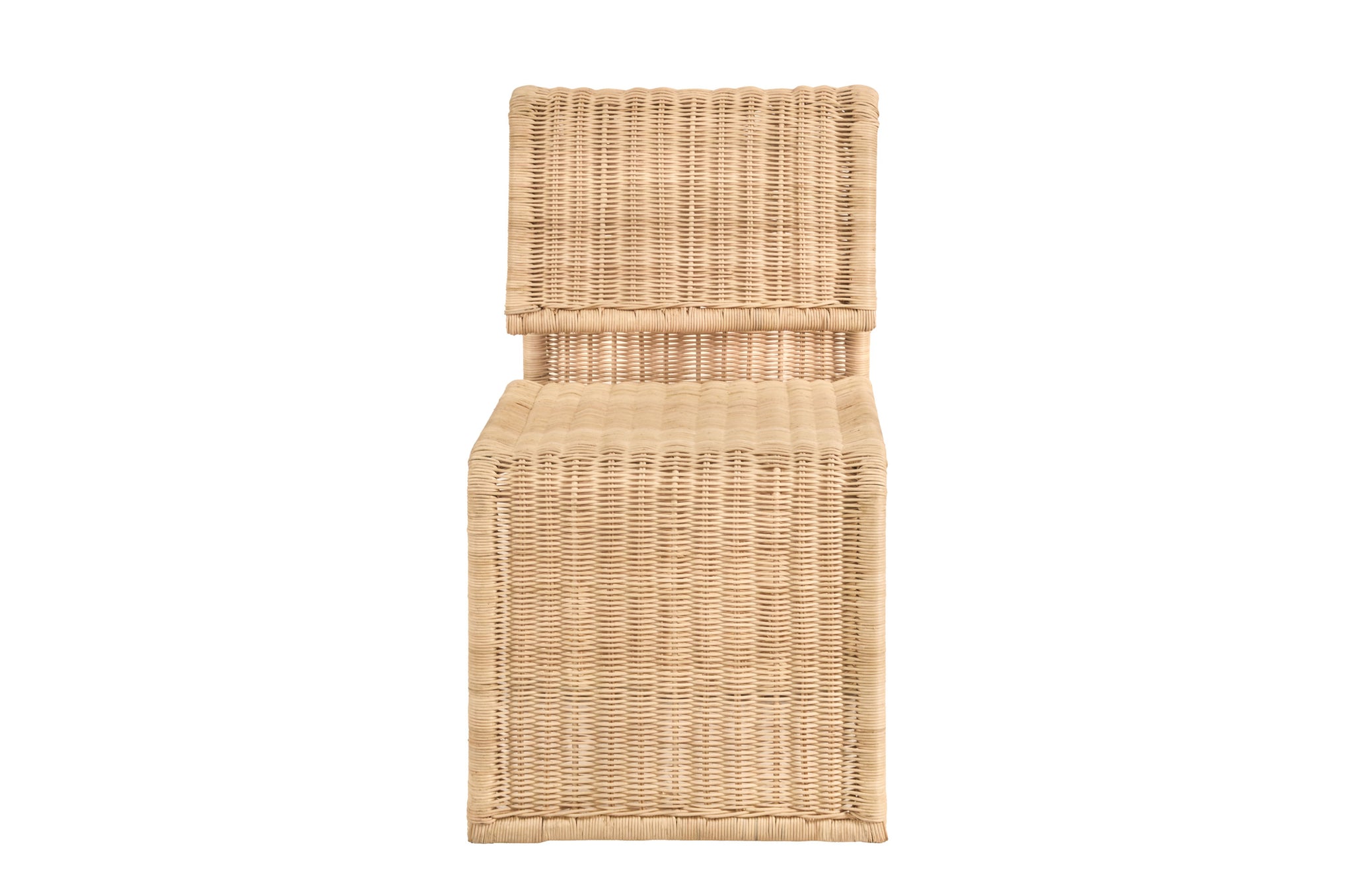 Natuurlijke rotan stoel Ribbon met stalen frame en moderne vorm