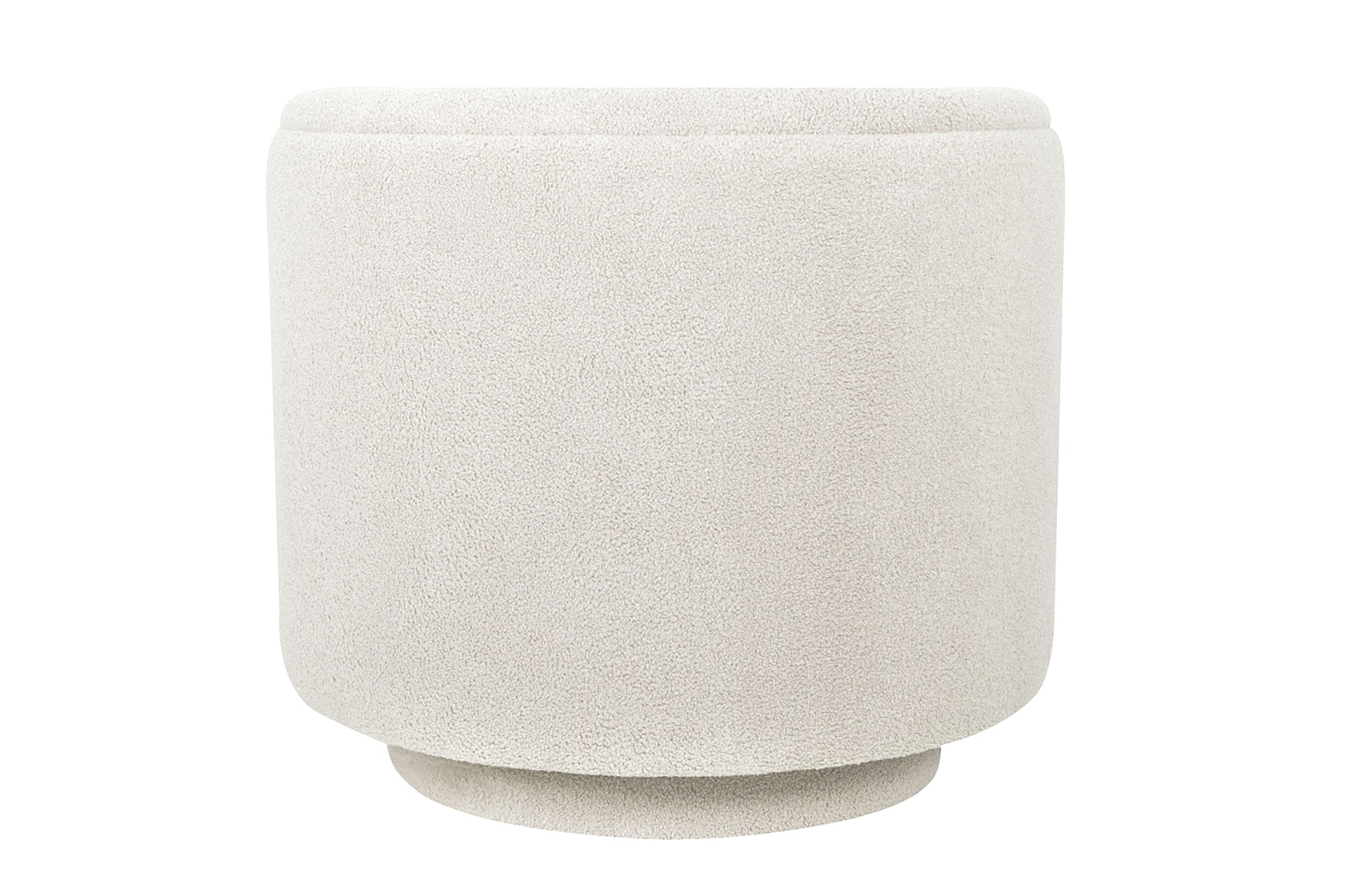 Lichte draaifauteuil met auto-return functie en structuurstof in Sand