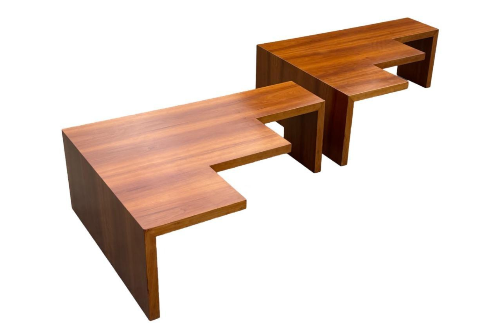 Set van twee vintage Leolux salontafels in gecombineerde opstelling