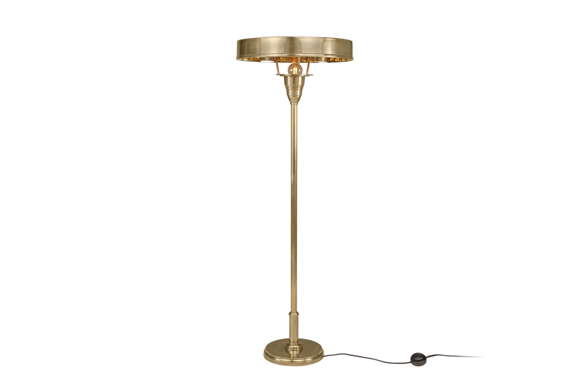 Vloerlamp Auriol van Versmissen in messing met antiek messing finish