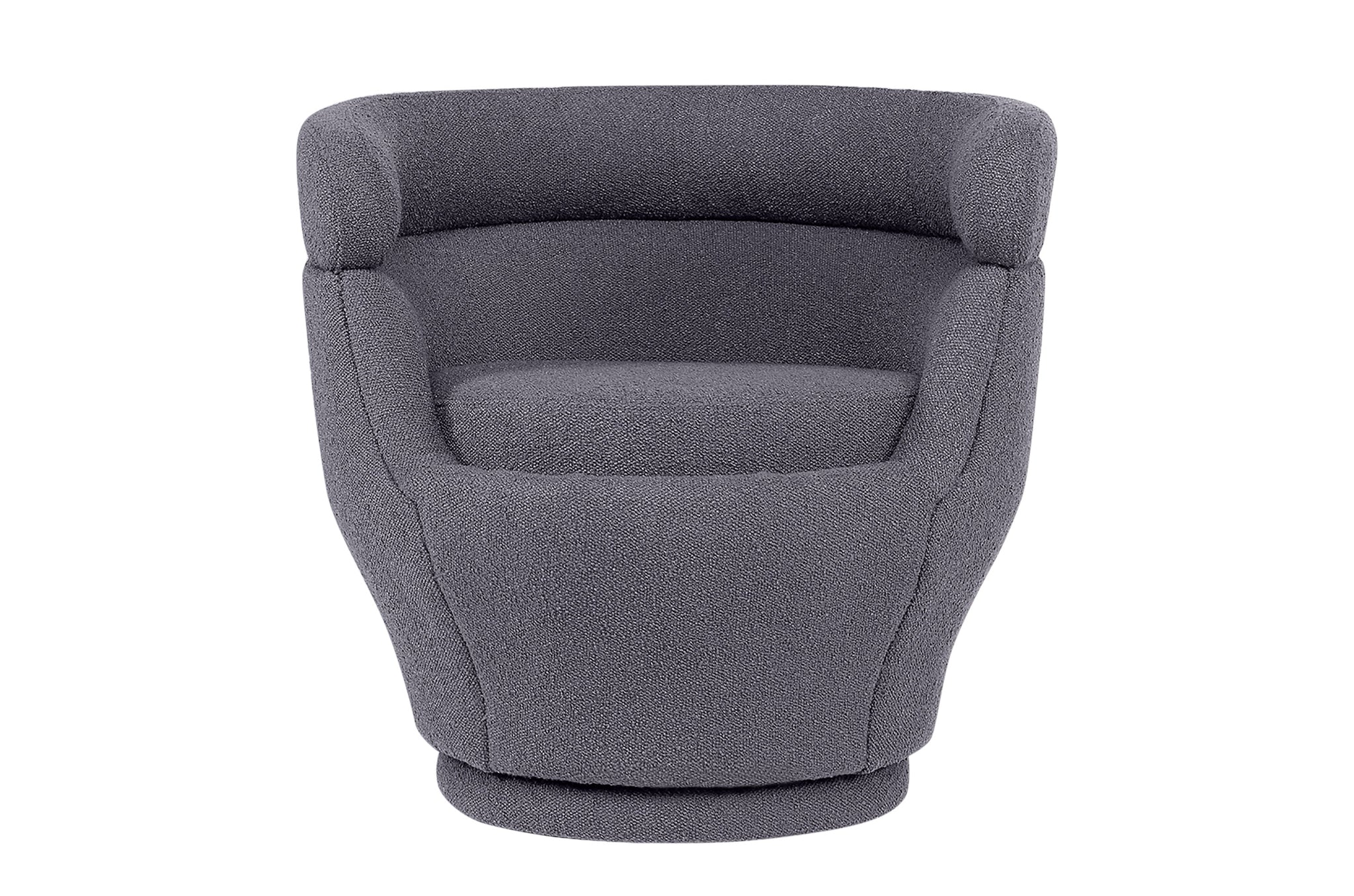 Fauteuil Blakes Swivel in Odense Ink met ronde kuip en draaivoet