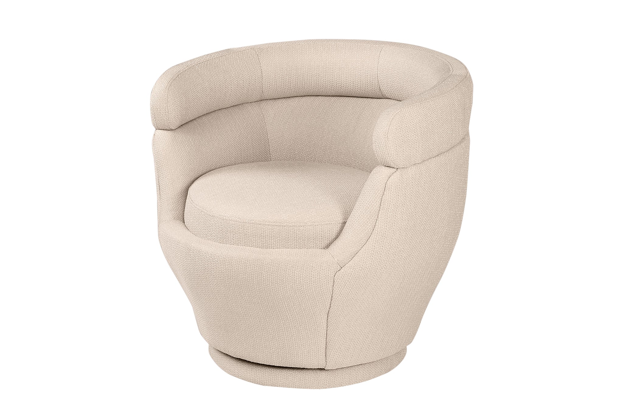 Moderne draaifauteuil Blakes in lichte Private-stof 212B