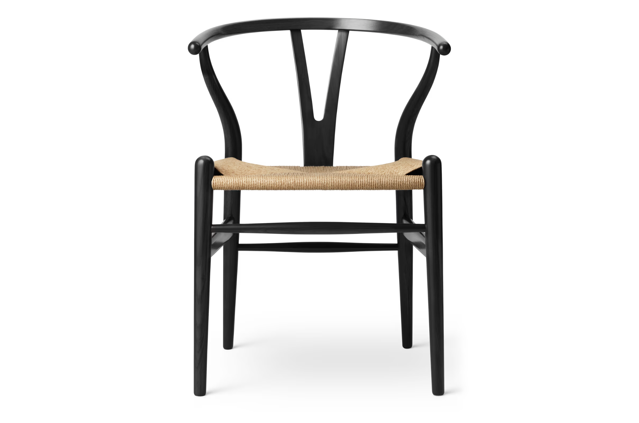 CH24 Wishbone stoel in beschilderd eiken met natural papercord