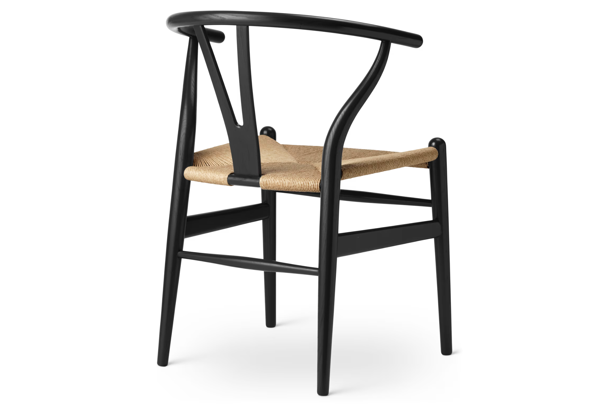 Iconische Deense designstoel CH24 in beschilderd eiken