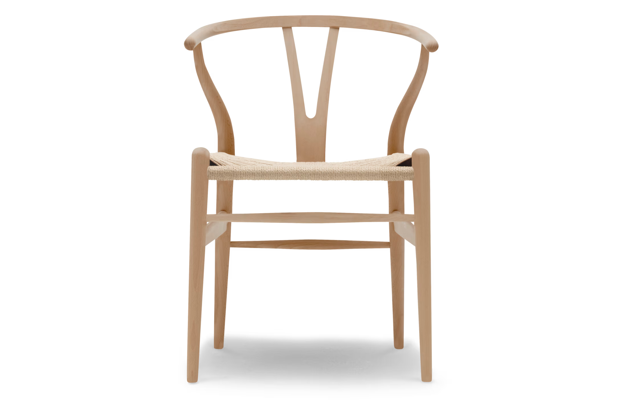 Iconische Deense designstoel CH24 in geolied beuken