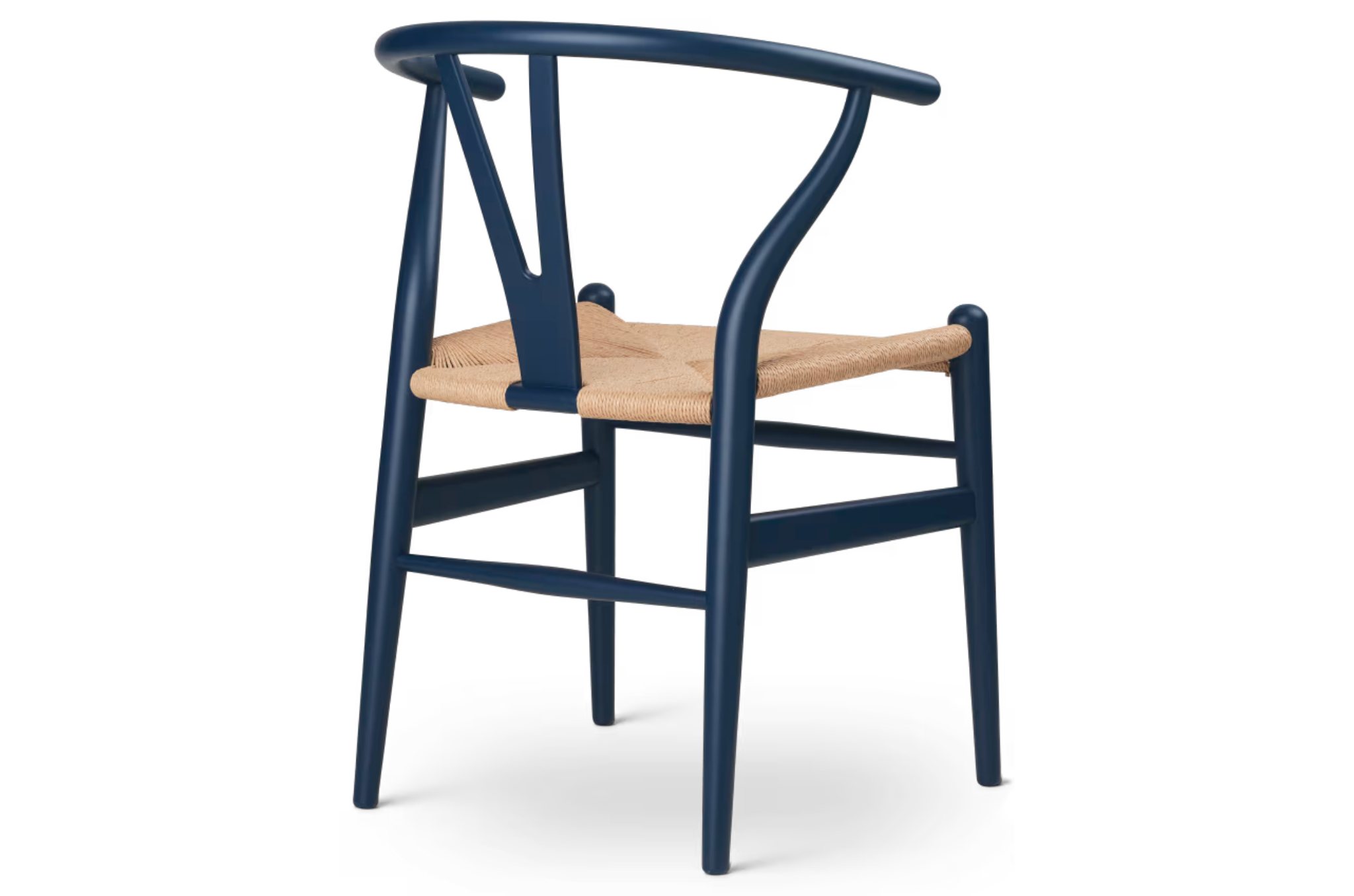 Iconische Deense designstoel CH24 in Soft Blue