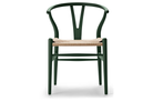 CH24 Wishbone stoel in Soft Green met natural papercord