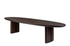 Ovale eettafel Durban 350 cm van Versmissen in smoked eucalyptus