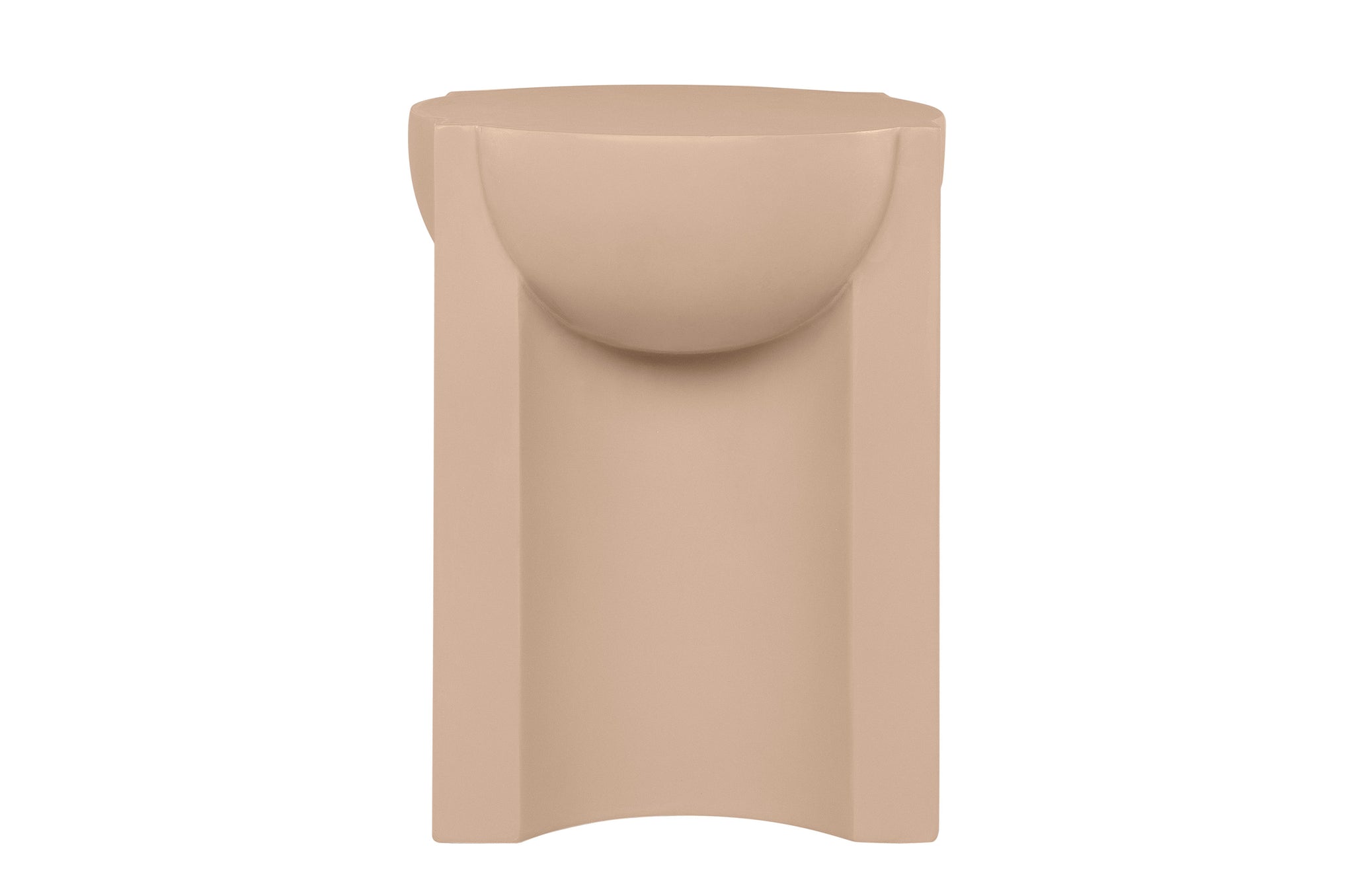 Fonte bijzettafel – moderne tafel van glasvezelversterkt beton in Faded Terra.