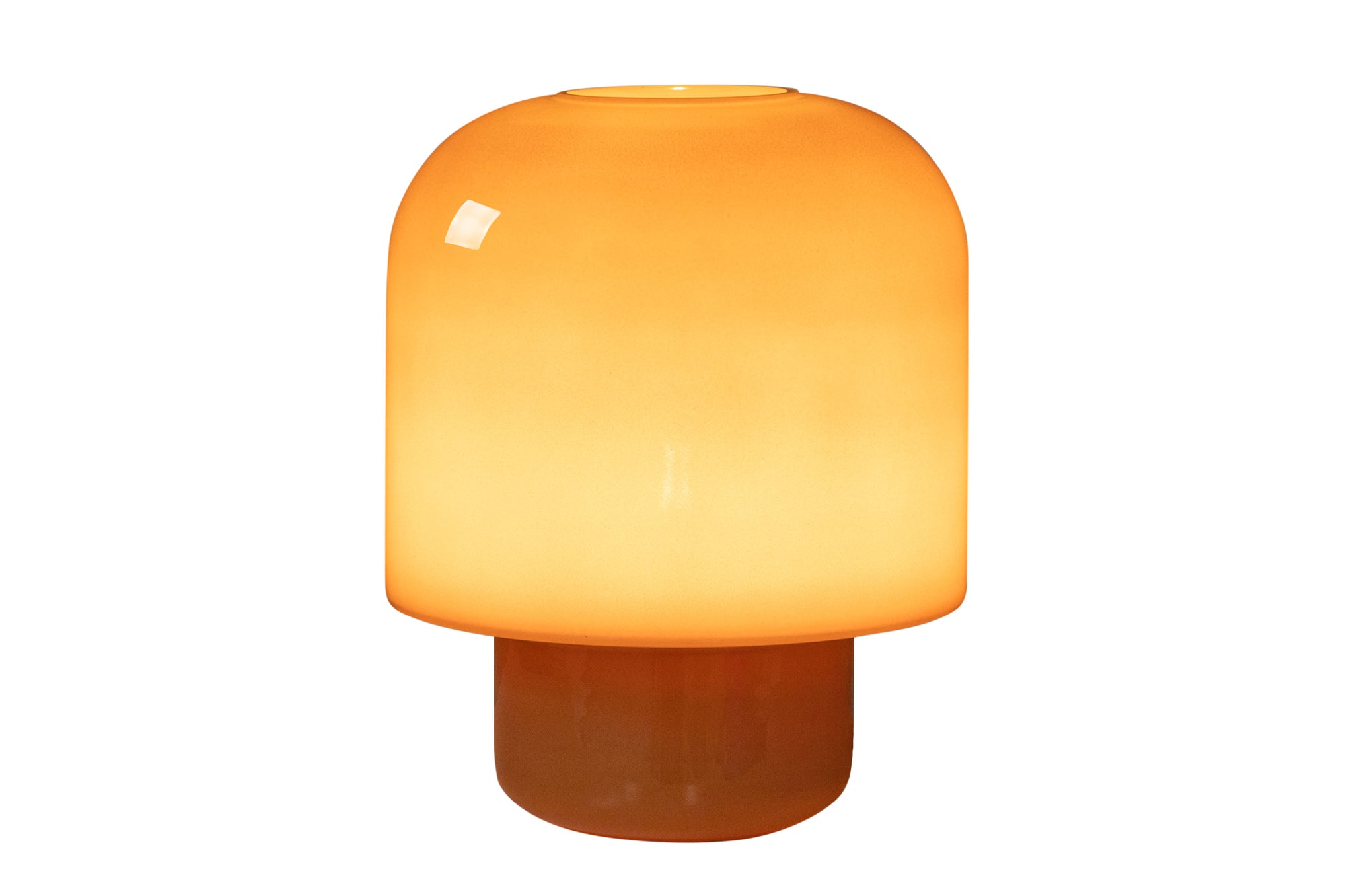 Glazen tafellamp Kasumi Tall met slank silhouet en zachte kleurstelling