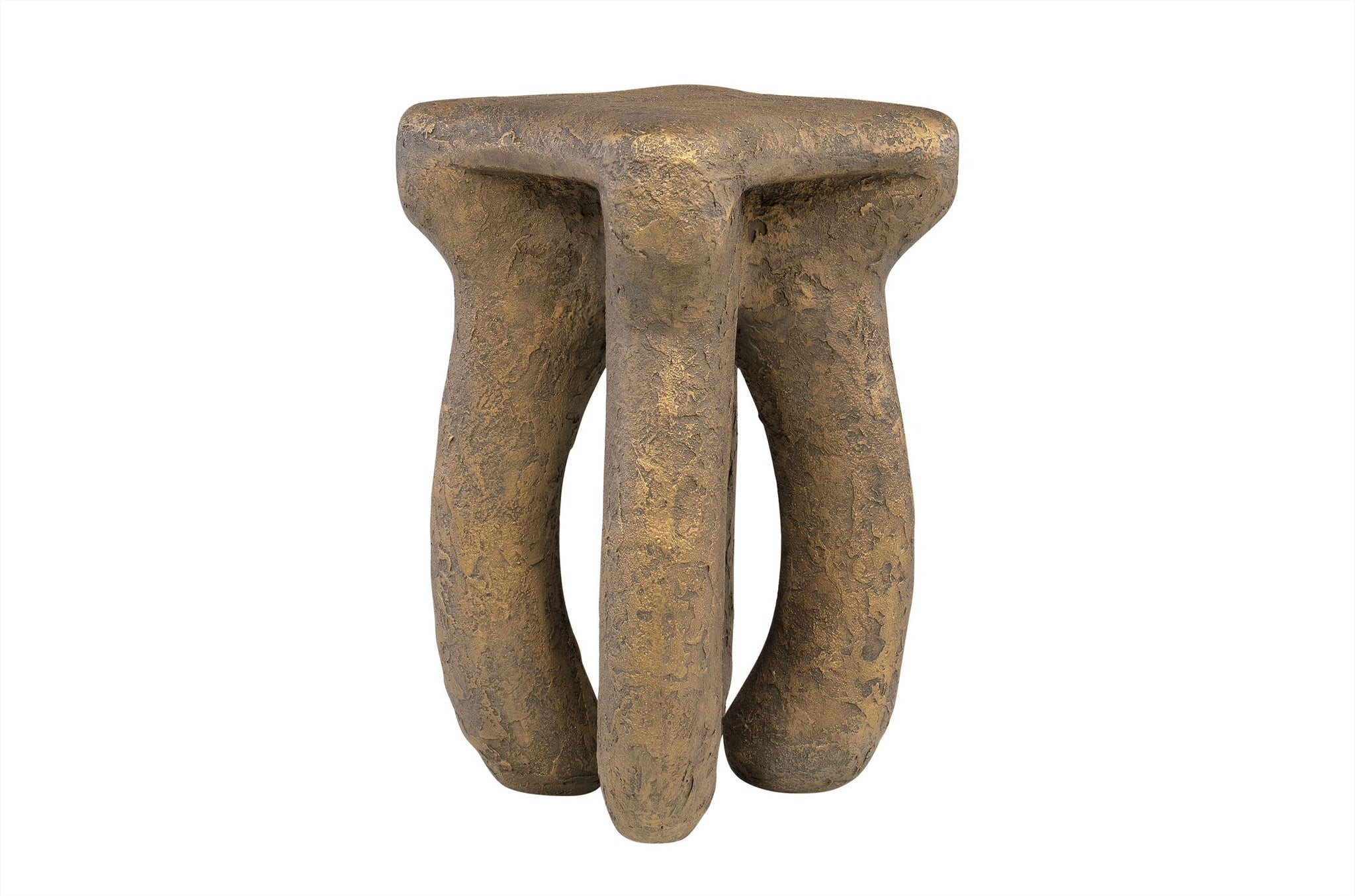 Bijzettafel Loon – bronzen design tafel met zachte, ronde lijnen.