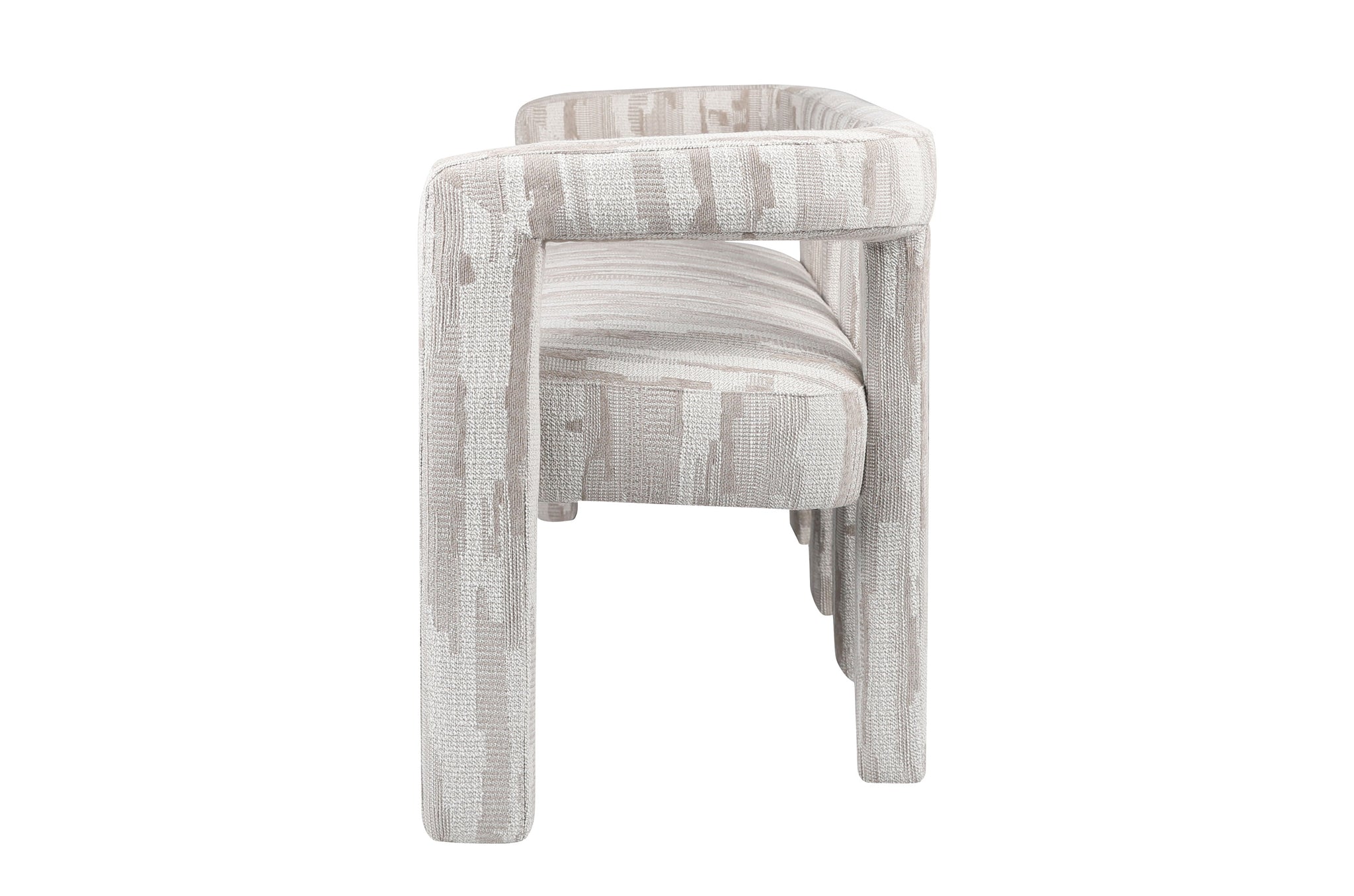 Madison eetkamerbank in neutrale Scape Sand-bekleding met modern design