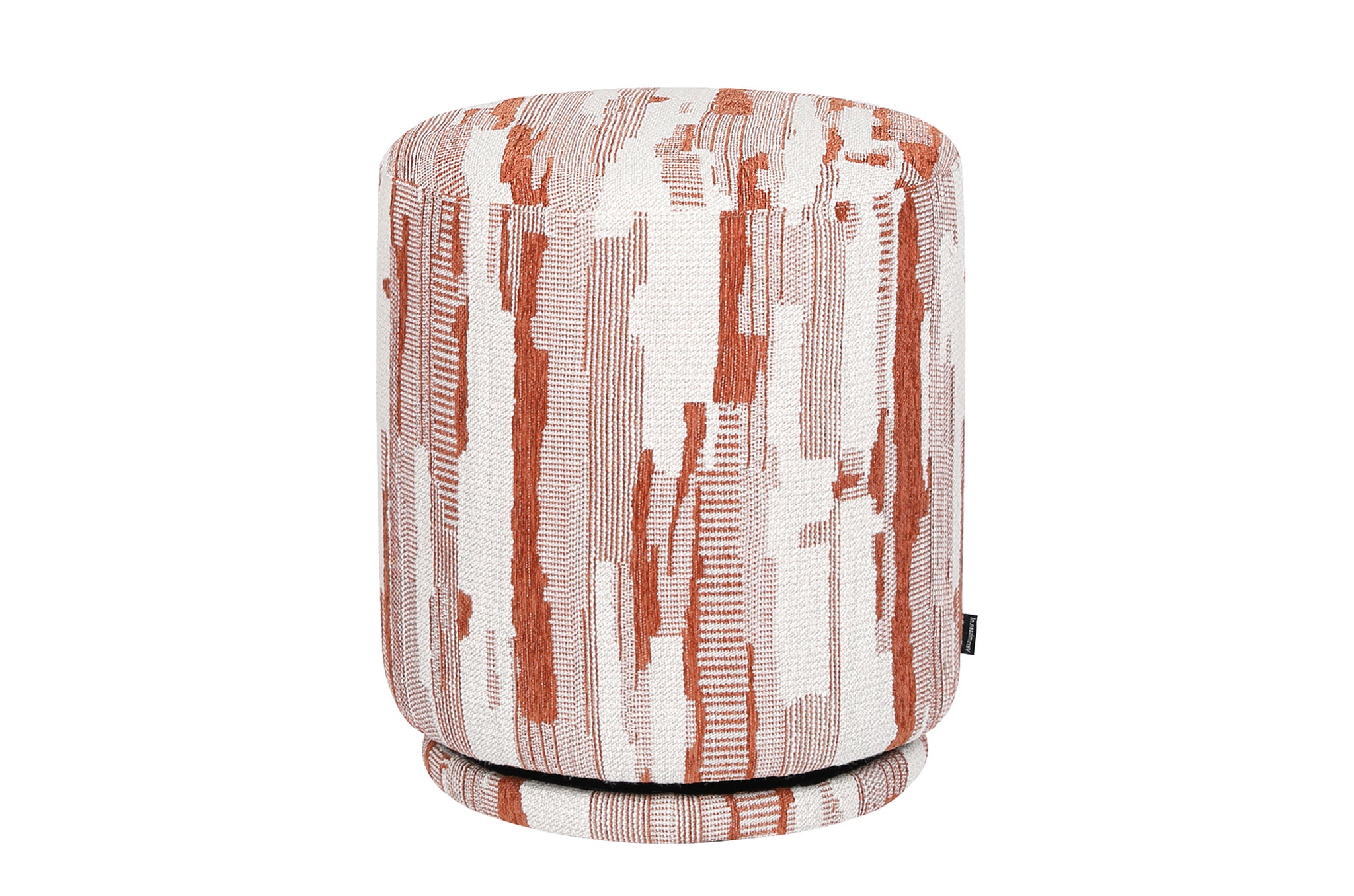 Poef Madison in Scape Terra met draaivoet