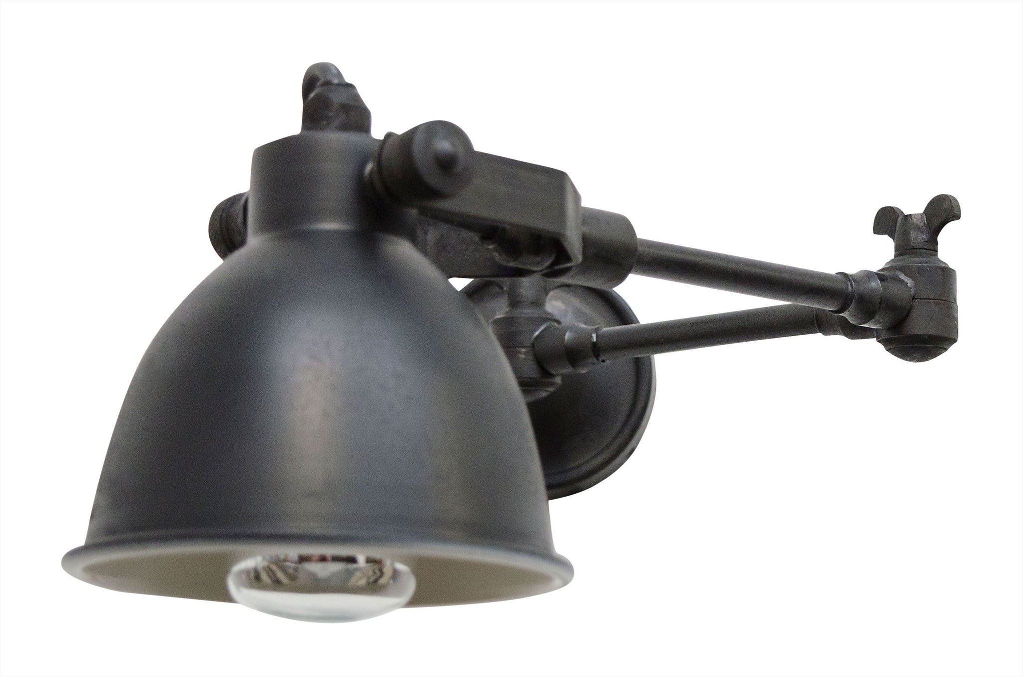 Zwarte wandlamp met draaibare arm en moderne uitstraling – Versmissen Maxim Swing