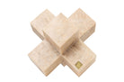 Decoratief onyx stuk met warme, neutrale uitstraling.