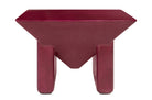 Compacte burgundy design salontafel Prism van versterkt betonmateriaal