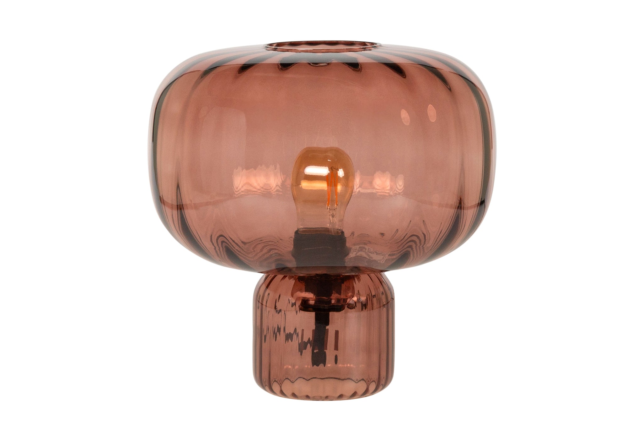 Tafellamp Pumpkin Marsala van Versmissen in mondgeblazen glas