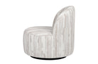 Compacte designfauteuil in Scape Sand met afgeronde vormen