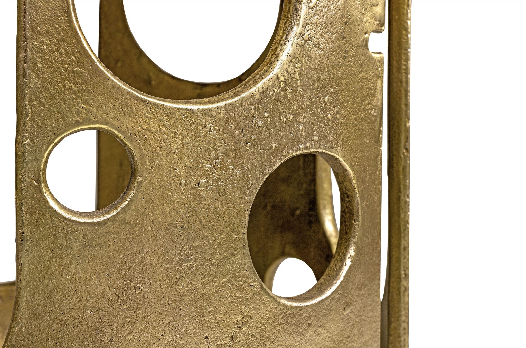 Design bijzettafel Savage in brons, gemaakt van aluminium met open structuur