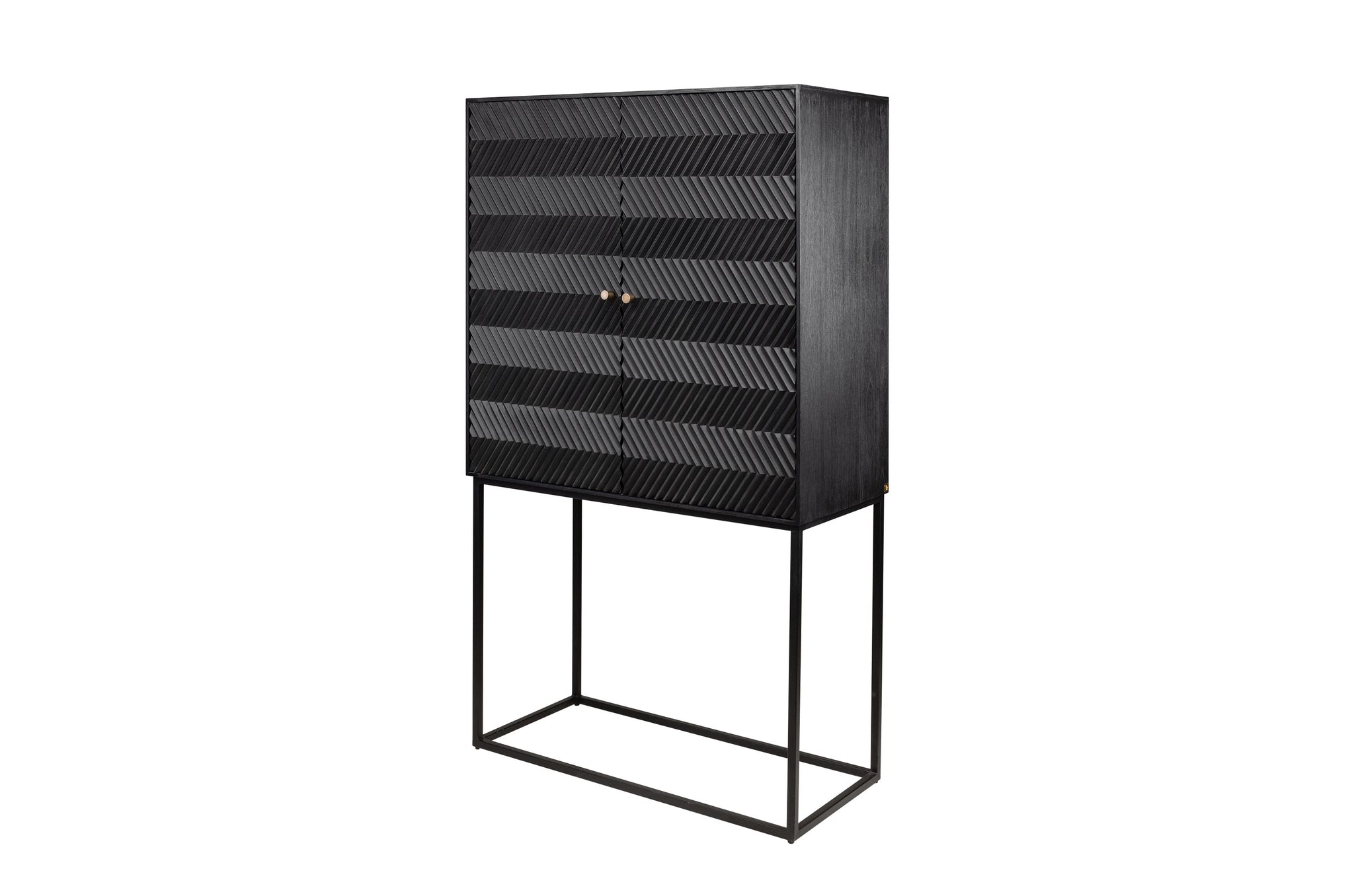 Design barmeubel in zwart hout met luxe uitstraling